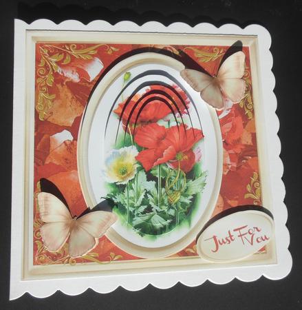 8x8 Mini Kit , Poppie's and Butterfly's by Hazel Sumner