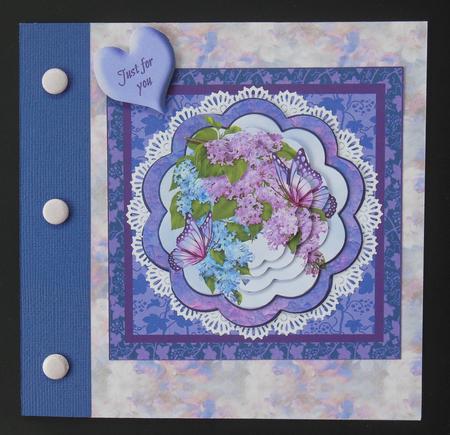 Slf Lilacs on Lace by Hazel Sumner