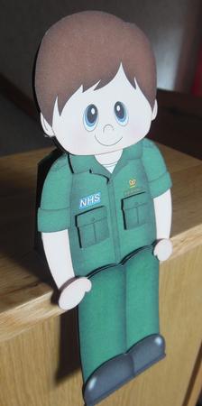 3D on the Shelf Card Kit - Little Nhs Paramedic Matt by Hazel Sumner