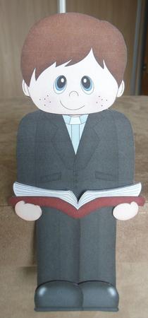3D on the Shelf Card Kit - Little Priest Andrew by Hazel Sumner
