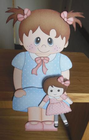 3D on the Shelf Card Kit - Little Toddler Cacy's Rag Dolly by Hazel Sumner