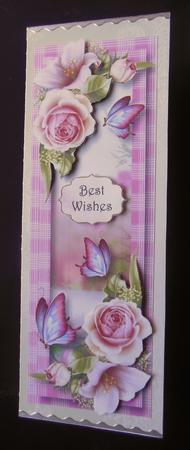 Floral & Flutters Large Dl - Roses & Lilies by Hazel Sumner