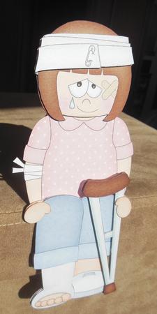 3D on the Shelf Card Kit - Oops Ouch Get Well Melonie by Hazel Sumner