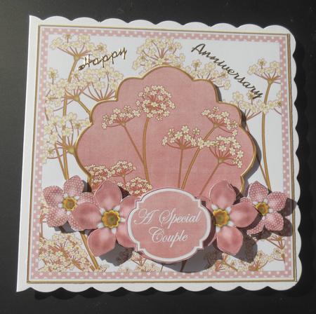 Pink Forget Me Knot Special Couple 7in Time Topper by Hazel Sumner