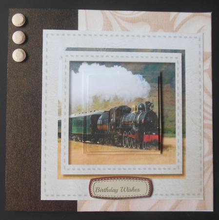 Steam Train in the Mountains  by Hazel Sumner