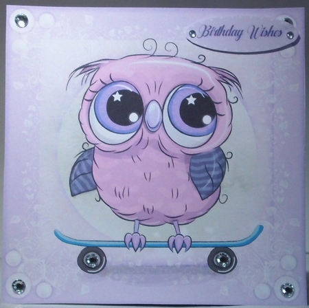 Owls Skate Board  by Hazel Underwood