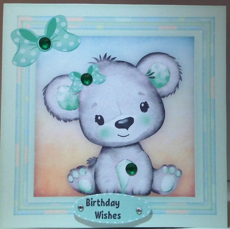 6, Cute Koala Card Fronts  by Hazel Underwood