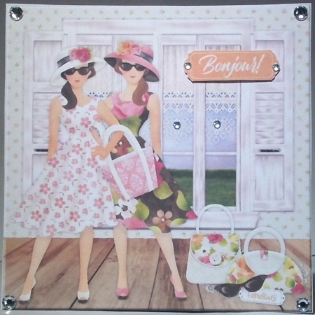 Fabulous Girls  Card Topper by Hazel Underwood