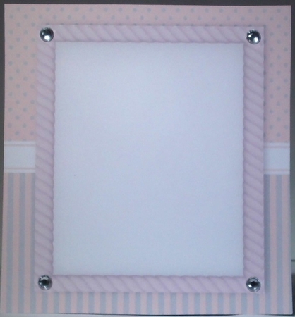 Beautiful Pink & Lilac Insert Blank 8x8 by Hazel Underwood