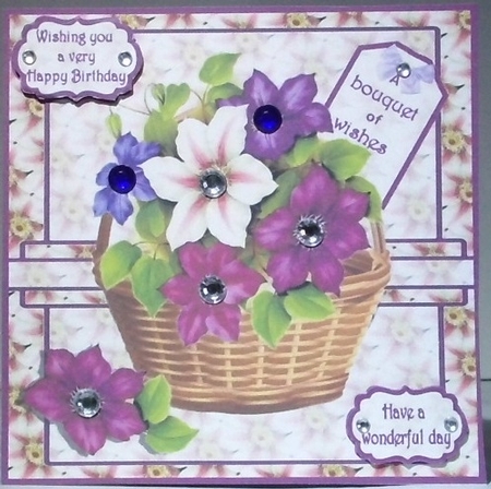A floral basket 7x7 birthday by Hazel Underwood