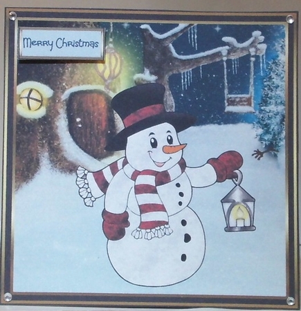 Snowman stroll by Hazel Underwood