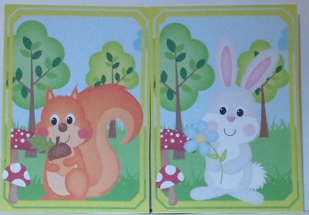 4 Woodland animal toppers 1 by Hazel Underwood