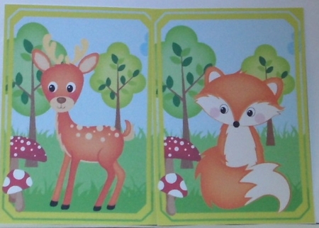 4 Woodland animal toppers 1 by Hazel Underwood