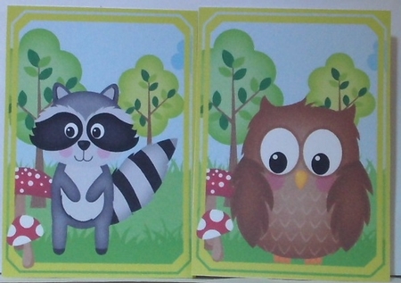 4 Woodland animal toppers 2 by Hazel Underwood