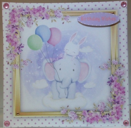 Cute Ellie and Rabbit  by Hazel Underwood