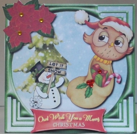 Owl Wish you a Merry Christmas  by Hazel Underwood