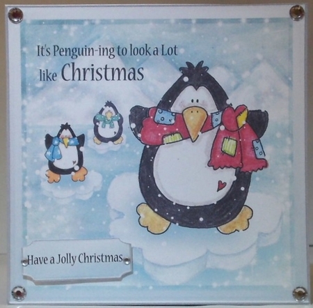 Jolly Penguin Quick Card Sheet-3 by Hazel Underwood