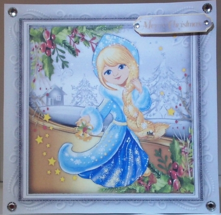 Beautiful Princess in aqua  by Hazel Underwood