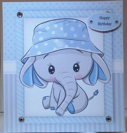 Gorgeous Elephant 8x8 by Hazel Underwood