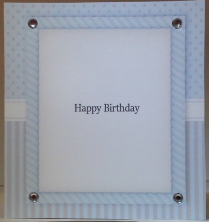 Beautiful Blue & White Insert 8x8 by Hazel Underwood