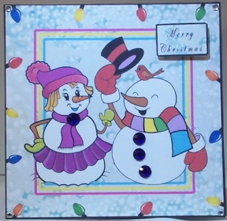 Snow Cute - Decoupage by Hazel Underwood