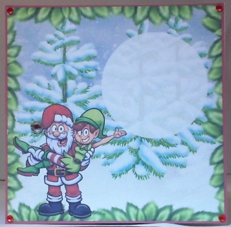 A Christmas couple blank insert by Hazel Underwood