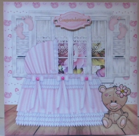 Baby Girl Topper by Hazel Underwood
