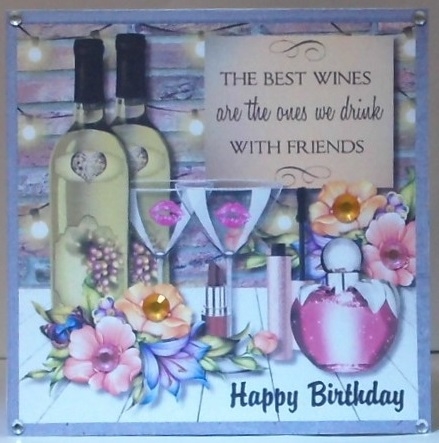 Wine and friendship by Hazel Underwood
