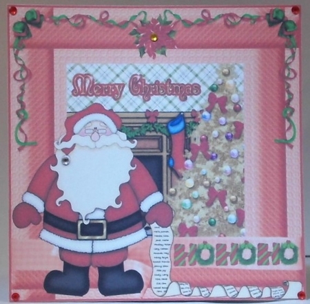 3 Santa s list card fronts/toppers by Hazel Underwood