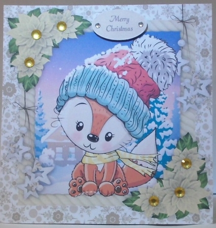 18 8x8  Christmas Animals Bumper Kit by Hazel Underwood