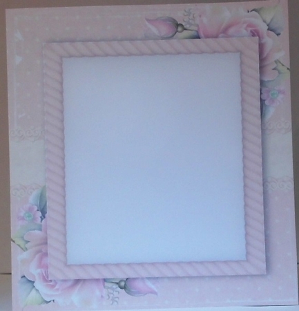 Beautiful Pink Insert Blank 8x8 by Hazel Underwood