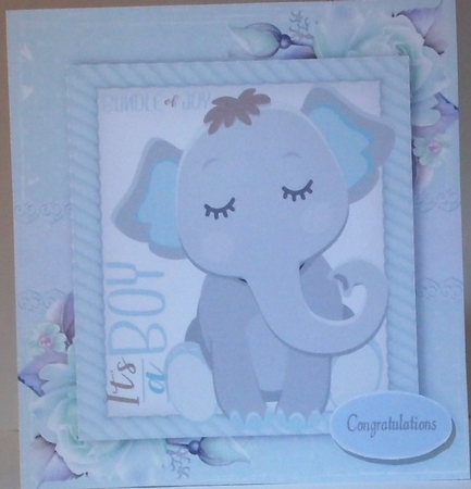 Gorgeous Elephant Boy 8x8 by Hazel Underwood
