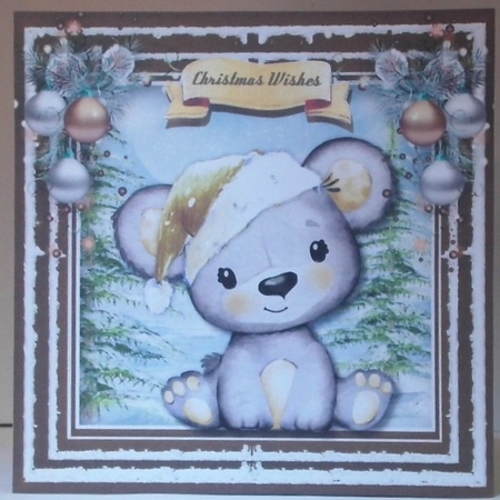Bear in a Gold   Hat  by Hazel Underwood