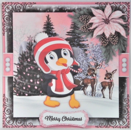 Christmas Penguin3 Mini Card Kit by Hazel Underwood