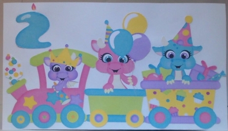 Happy Birthday Dragon Train EXCLUSIVE Digital Clip Art Set by Hazel Underwood