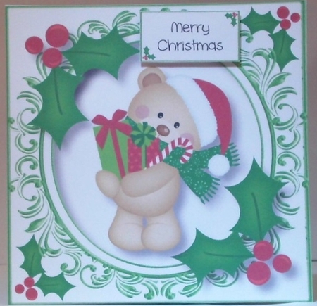 Christmas Teddy Bear Bumper Kit by Hazel Underwood