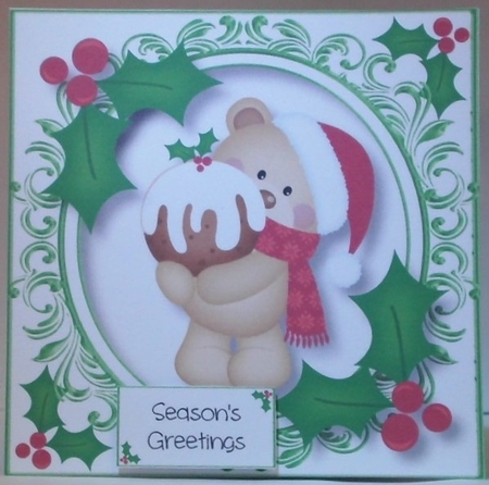 Christmas Teddy Bear Bumper Kit by Hazel Underwood
