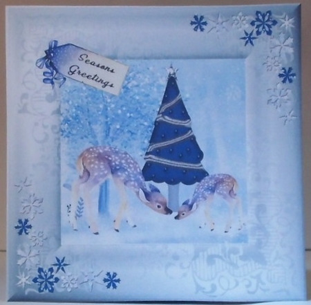 Winter Christmas Deer by Hazel Underwood