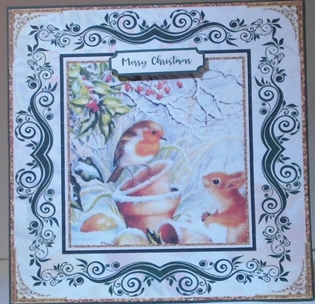Christmas Scene Topper  by Hazel Underwood