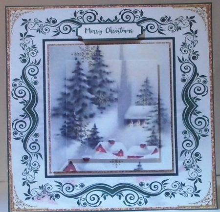 Snow Topped Christmas Topper  by Hazel Underwood
