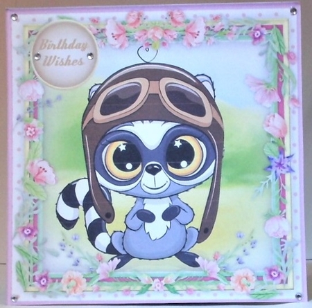 8x8 Mini Kit, Raccoon Pilot by Hazel Underwood