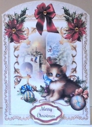 Christmas Kitten 5x7 Mini Page Kit by Hazel Underwood