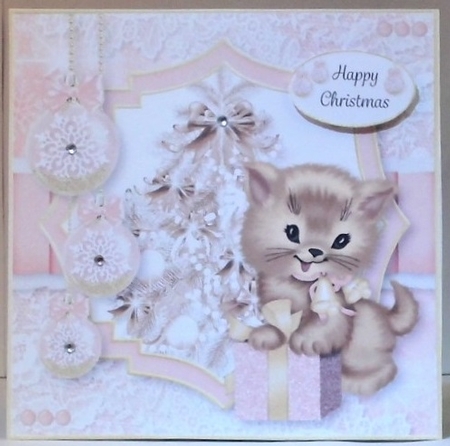 Kitten Christmas 1 by Hazel Underwood