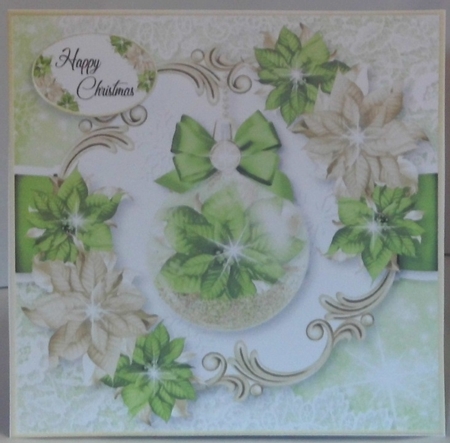 Poinsettia Bauble 2 by Hazel Underwood