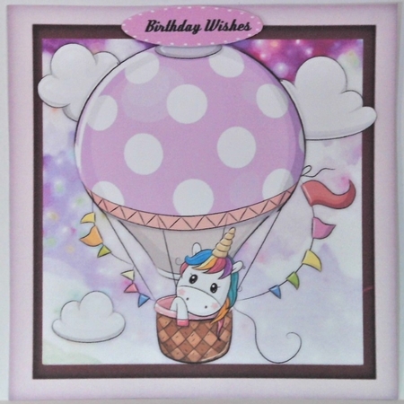 Unicorn in a Lilac Balloon  by Hazel Underwood