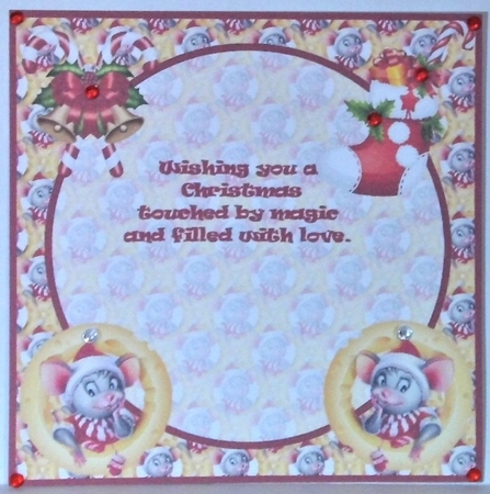 Merry Chrismouse insert by Hazel Underwood