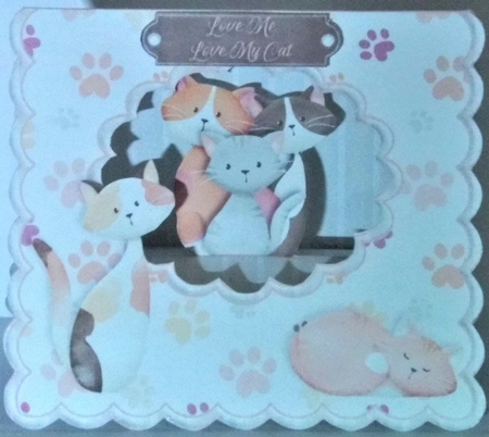 Catitude Scalloped Tent Card Kit by Hazel Underwood