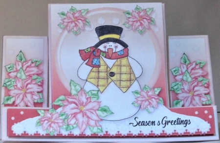 The Blushing Snowman Stepper Card BUNDLE by Hazel Underwood