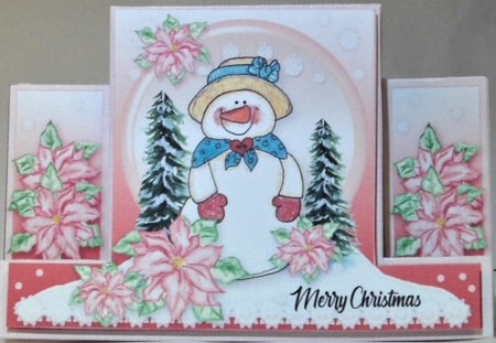 The Blushing Snowman Stepper Card BUNDLE by Hazel Underwood