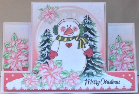 The Blushing Snowman Stepper Card BUNDLE by Hazel Underwood